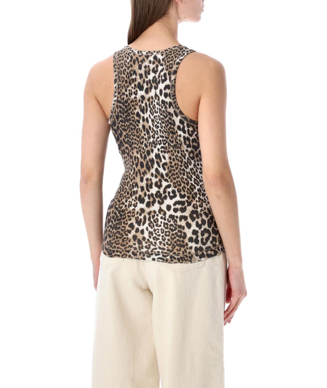 GANNI Мульти хлопковая майка, фото 2