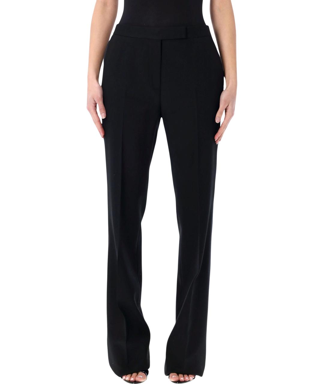 TOM FORD Черные шерстяные прямые брюки, фото 4