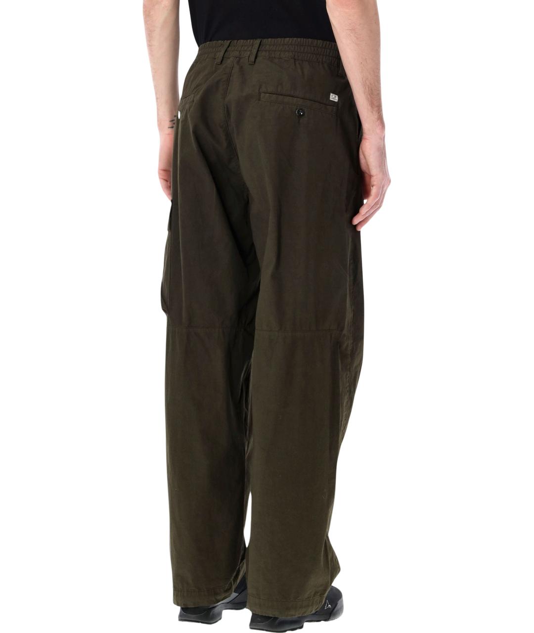 CP COMPANY Зеленые хлопковые повседневные брюки, фото 2