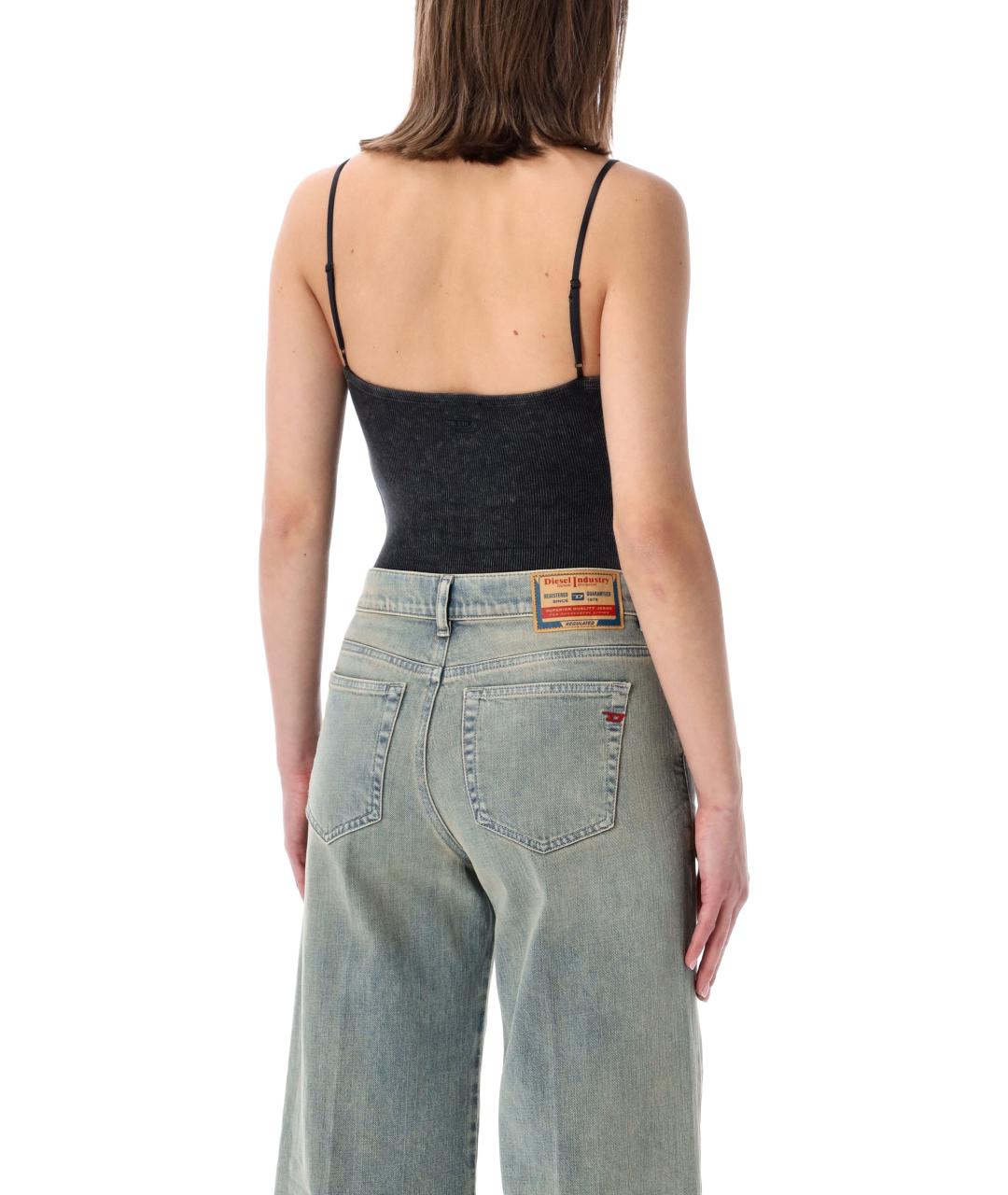 DIESEL Черное вискозное боди, фото 2