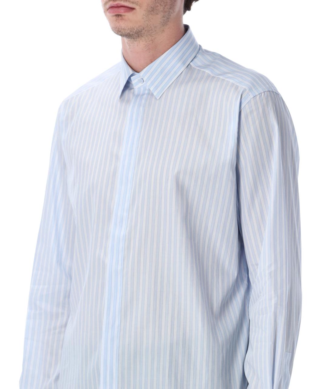 TOM FORD Голубая хлопковая кэжуал рубашка, фото 3