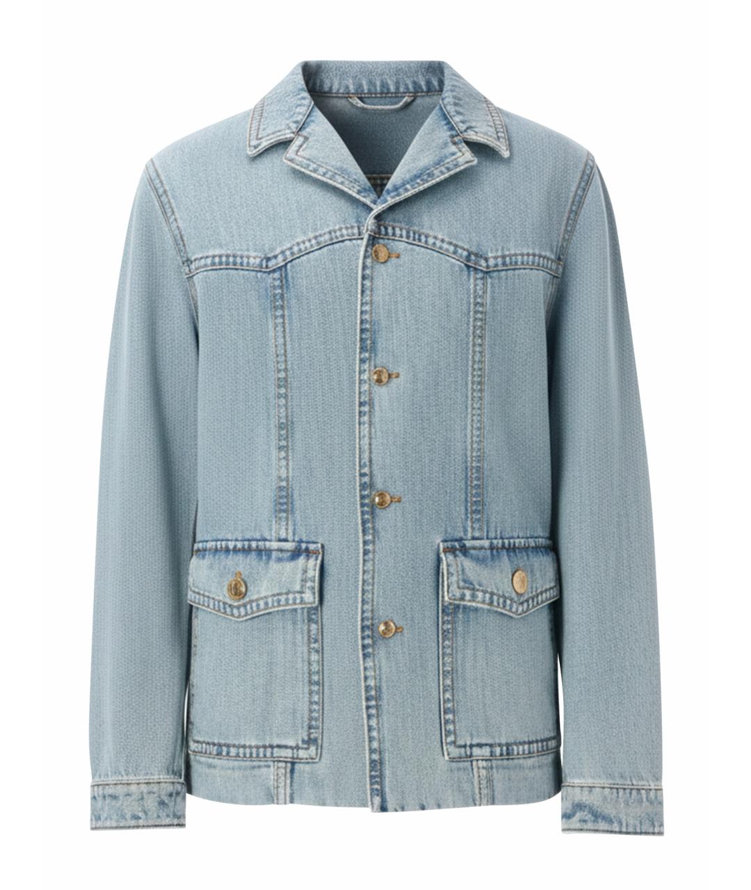 VALENTINO Синяя хлопковая куртка, фото 1