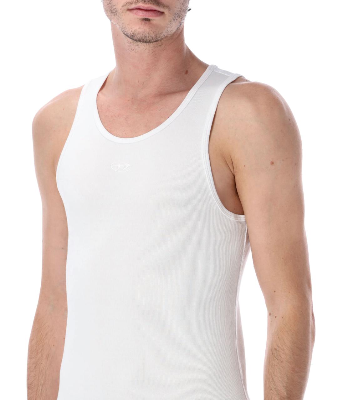 DIESEL Белая хлопковая майка, фото 3