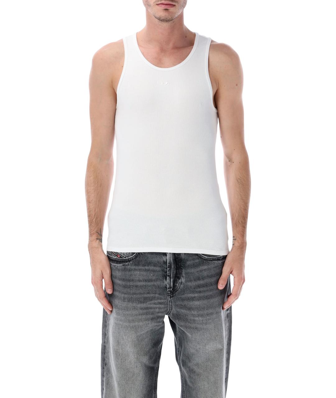 DIESEL Белая хлопковая майка, фото 1