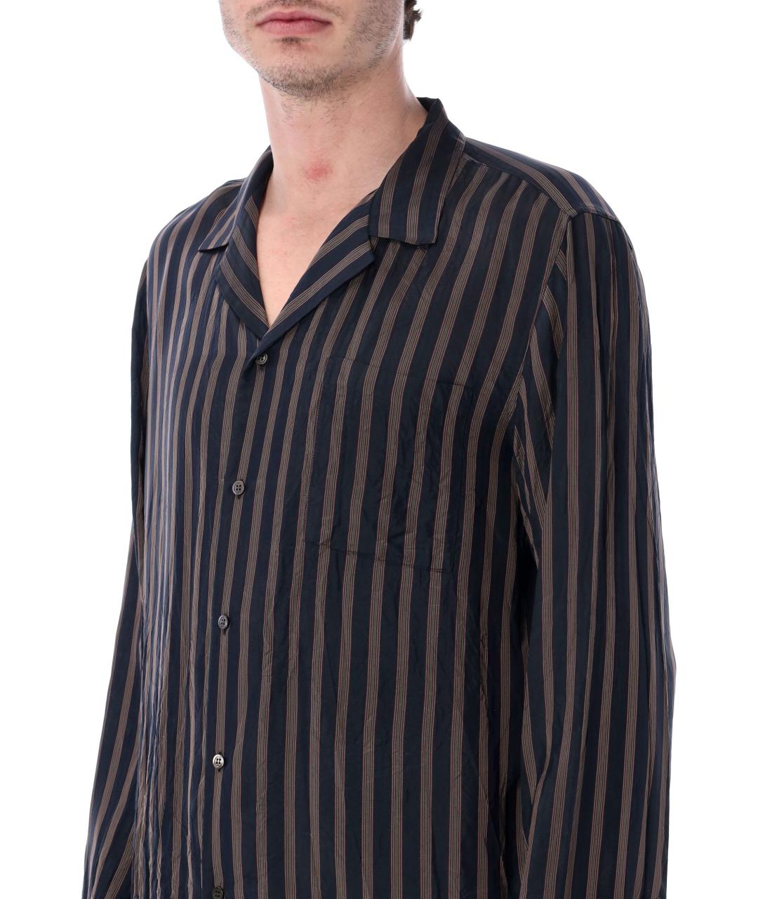 DRIES VAN NOTEN Синяя кэжуал рубашка, фото 4