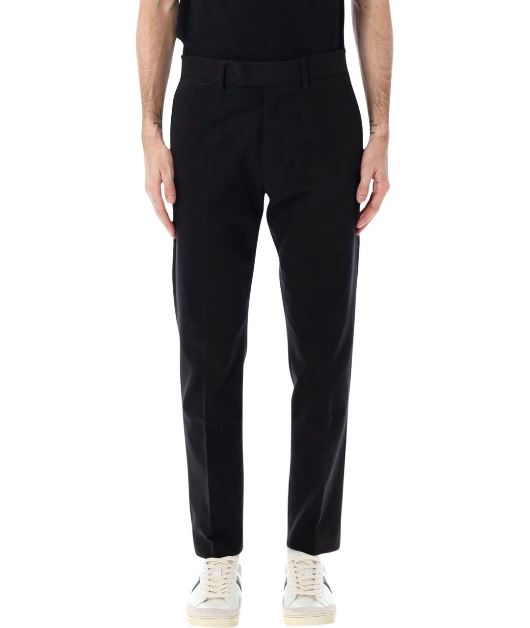 TOM FORD Черные хлопковые повседневные брюки, фото 4