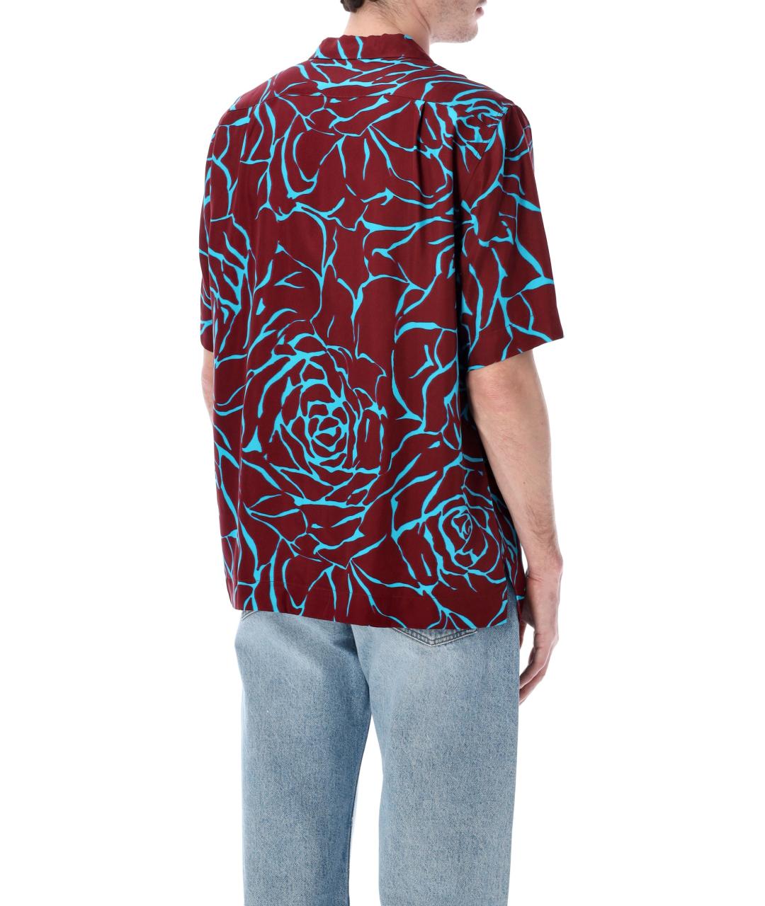 DRIES VAN NOTEN Бордовая кэжуал рубашка, фото 3