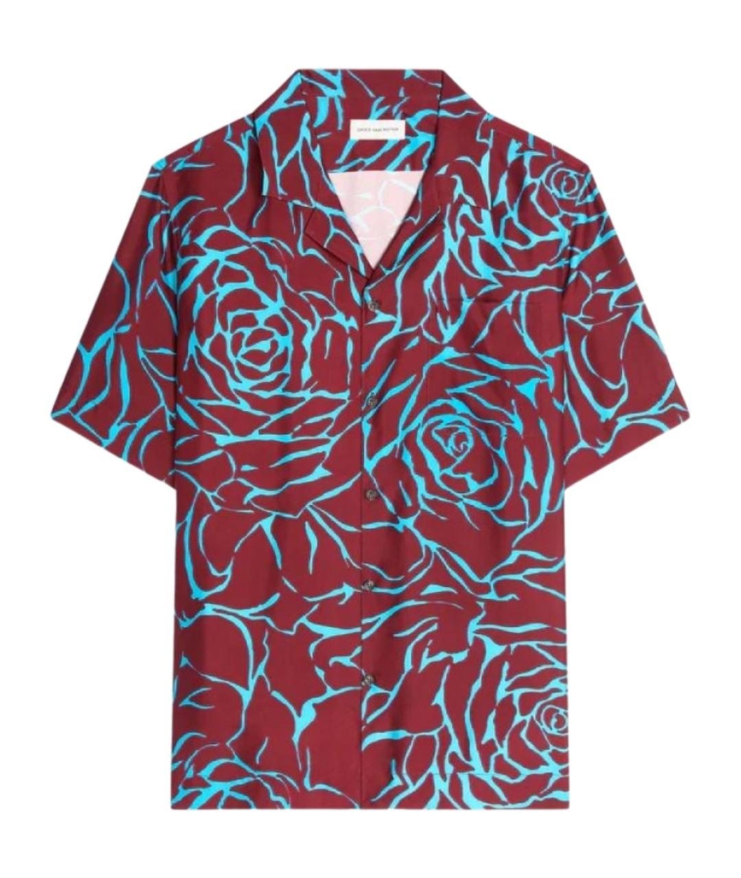 DRIES VAN NOTEN Бордовая кэжуал рубашка, фото 1