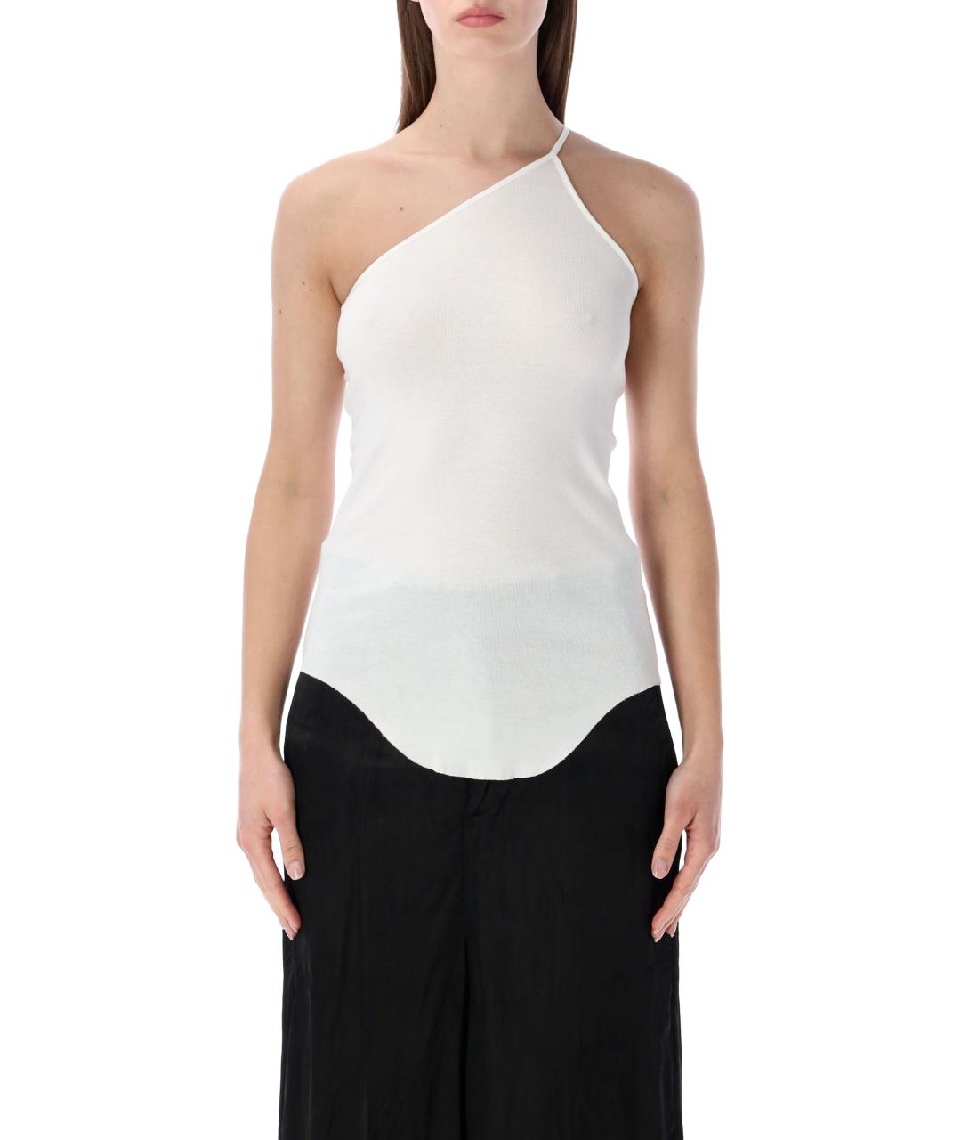 RICK OWENS Белая хлопковая майка, фото 1