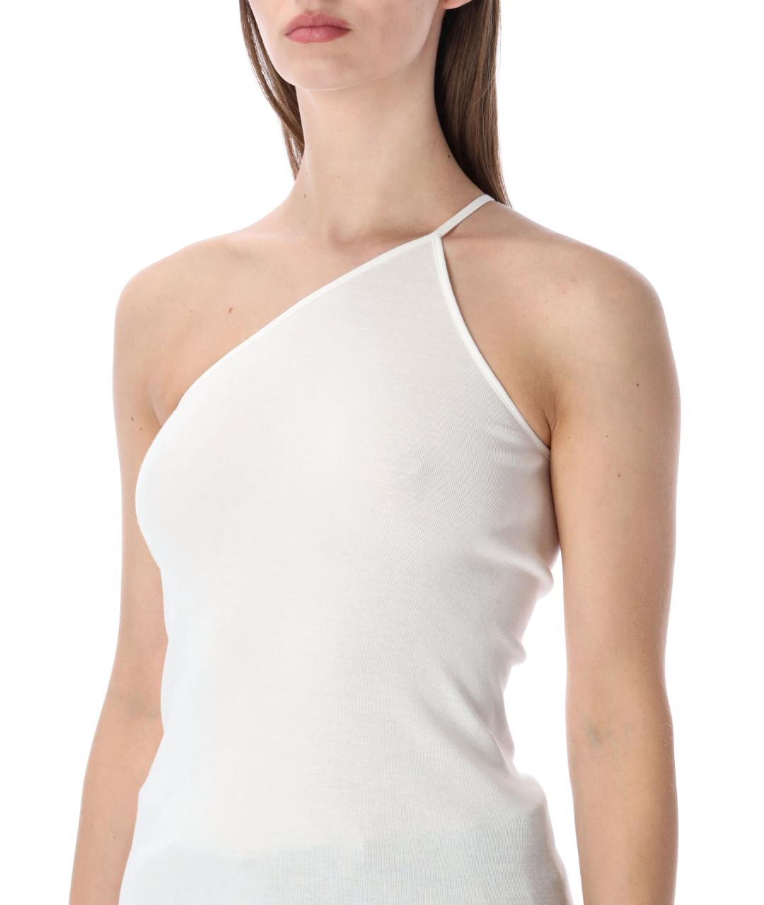 RICK OWENS Белая хлопковая майка, фото 3