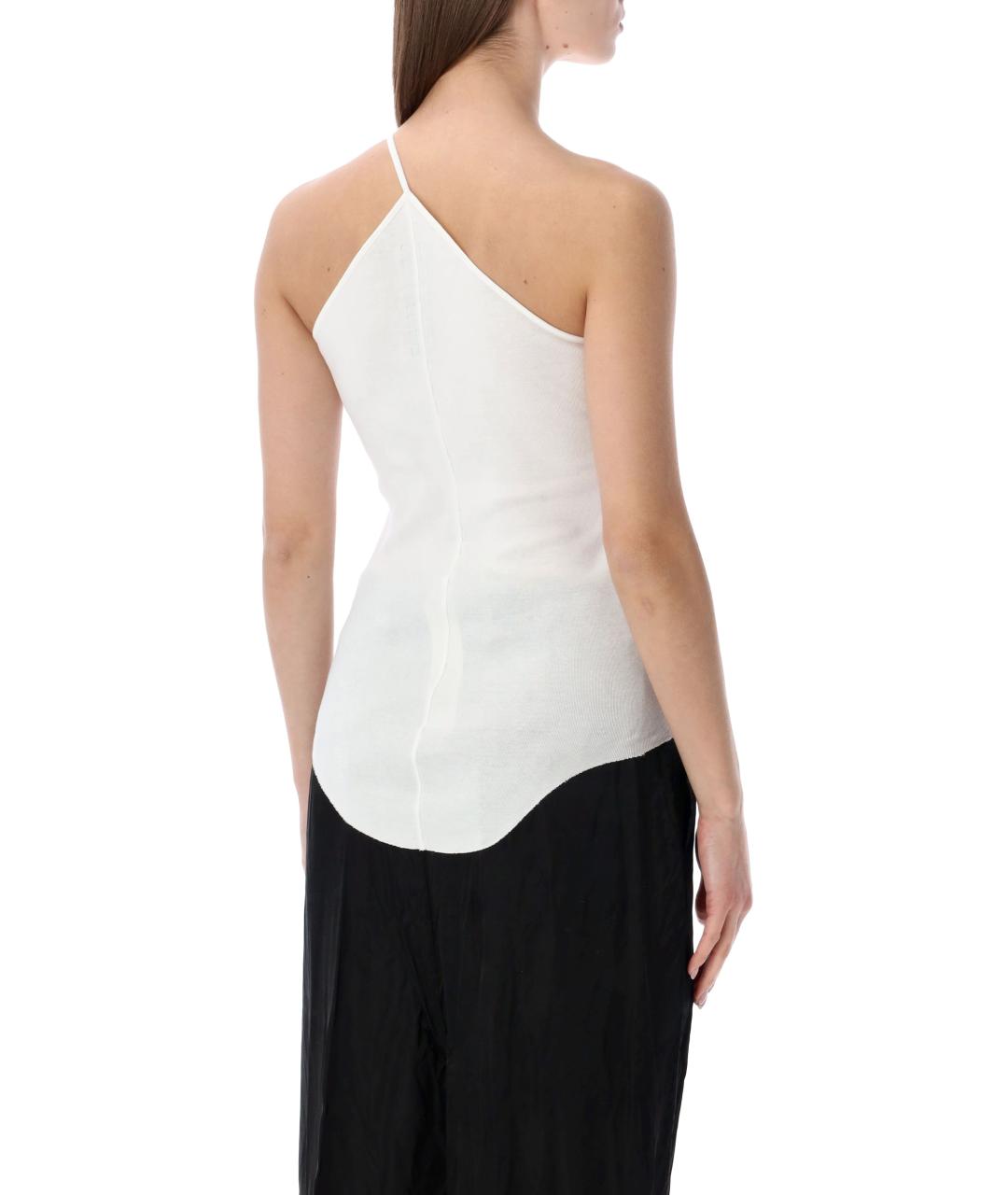 RICK OWENS Белая хлопковая майка, фото 2