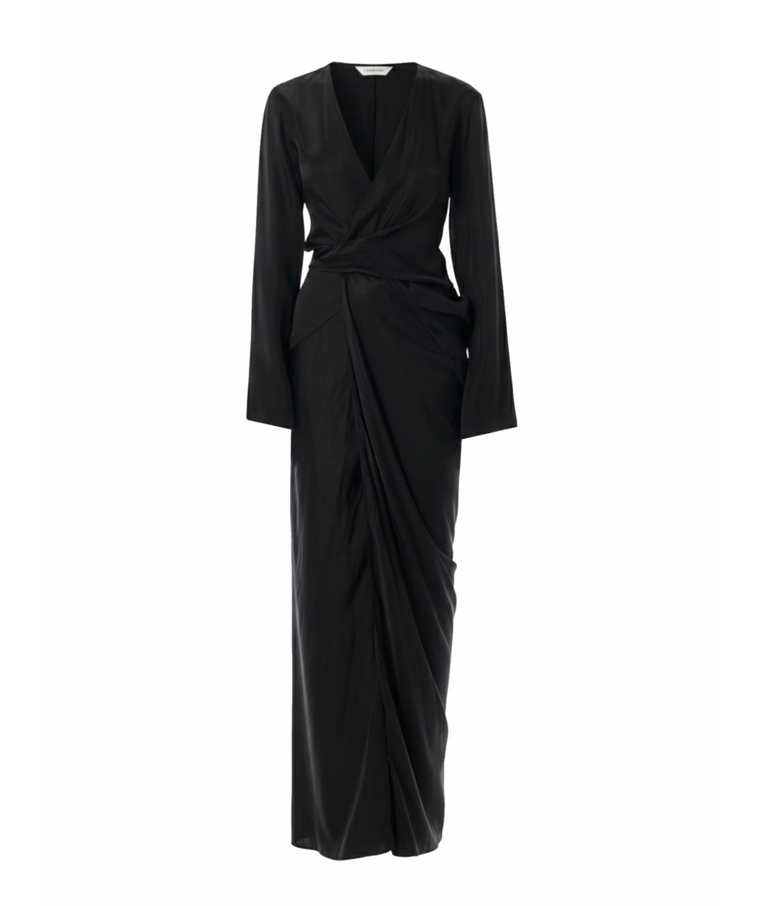 RICK OWENS Черное вискозное повседневное платье, фото 1