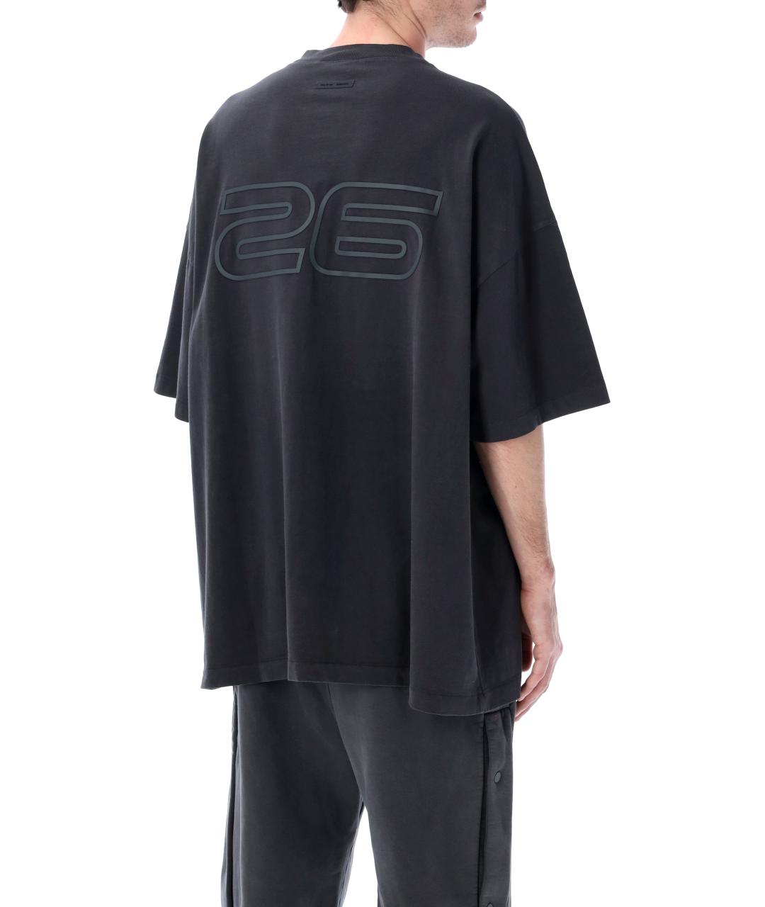 FEAR OF GOD ESSENTIALS Антрацитовая хлопковая футболка, фото 2