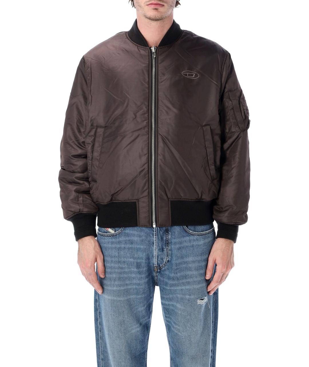 DIESEL Черная полиамидовая куртка, фото 4