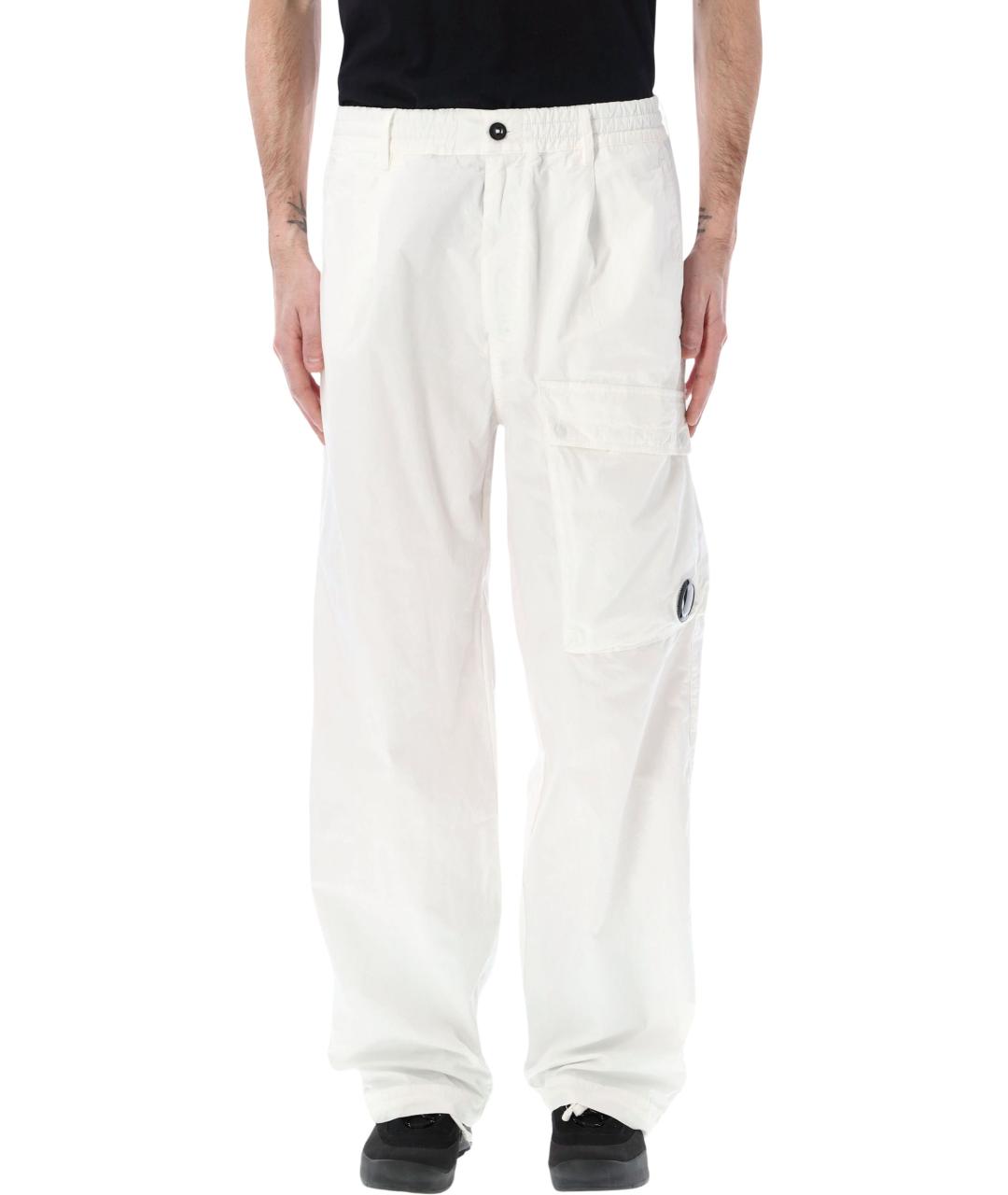CP COMPANY Белые хлопковые повседневные брюки, фото 4