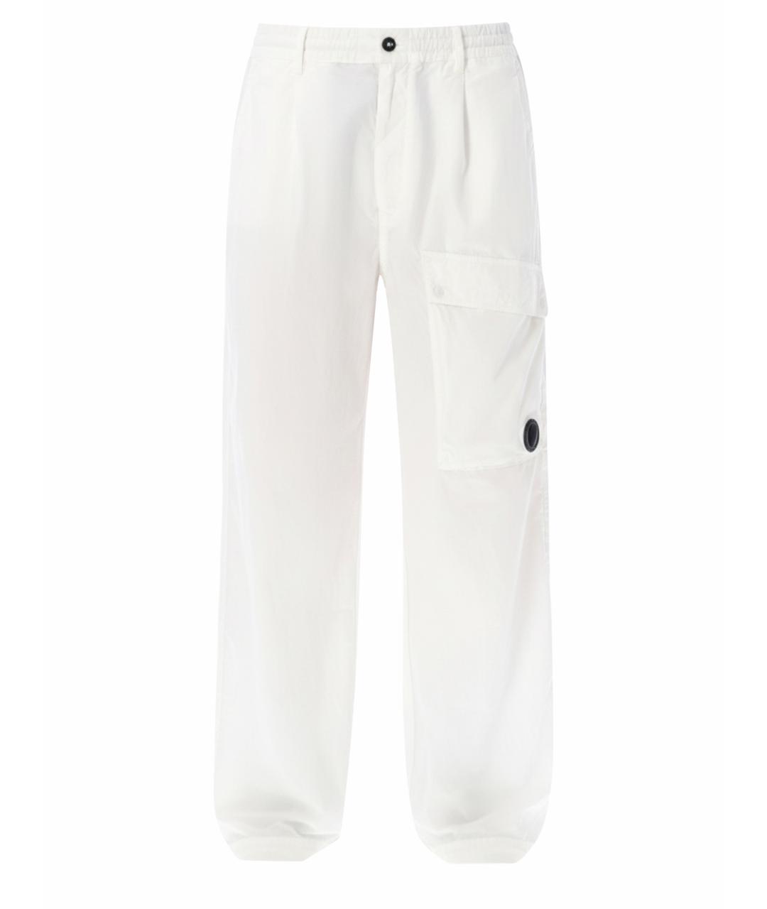 CP COMPANY Белые хлопковые повседневные брюки, фото 1