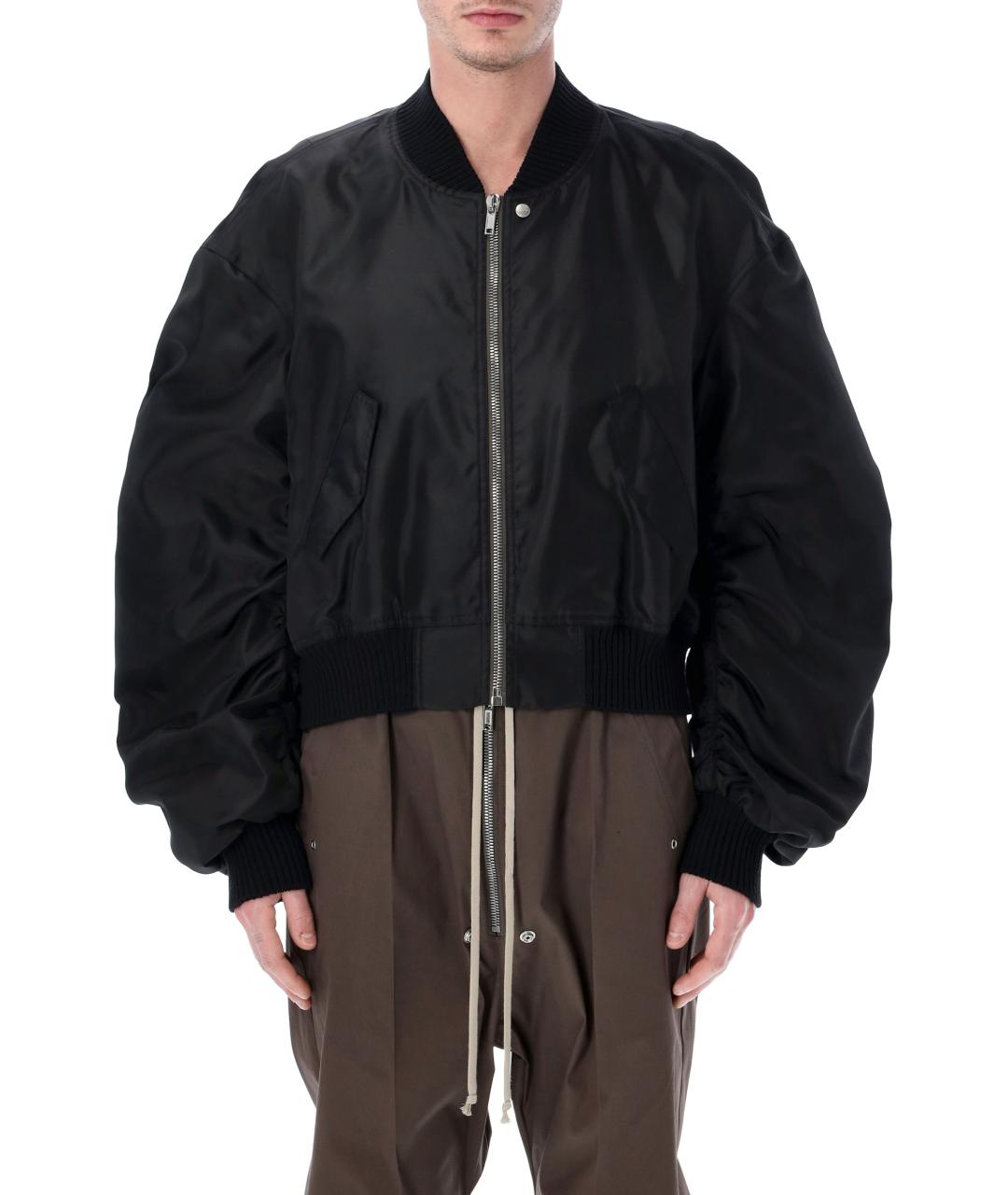 RICK OWENS Черная полиамидовая куртка, фото 4