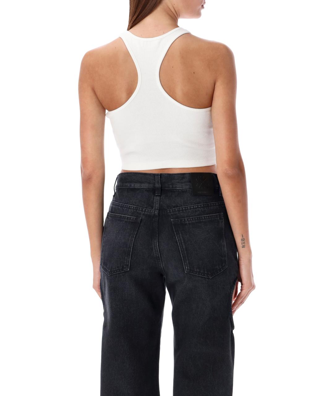 OFF-WHITE Белая хлопковая майка, фото 2