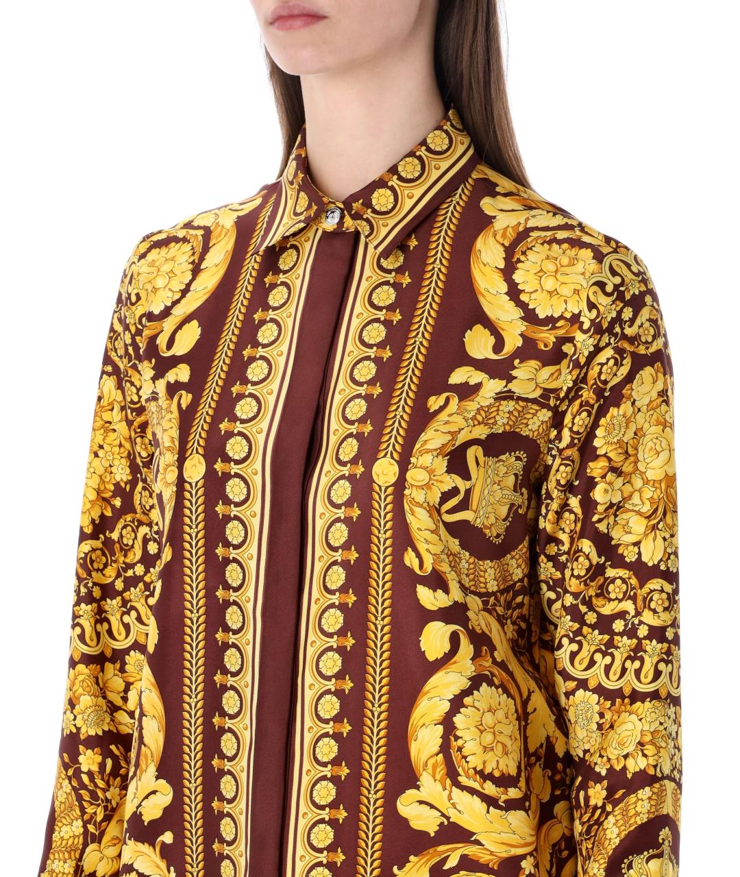 VERSACE Мульти шелковая рубашка, фото 3