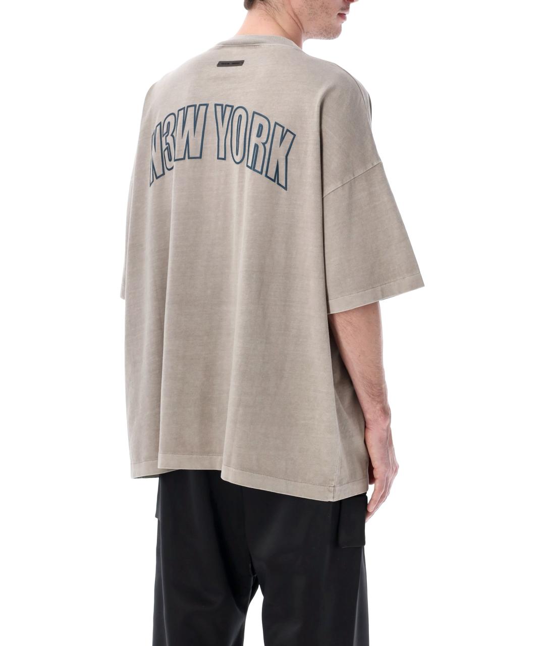 FEAR OF GOD ESSENTIALS Серая хлопковая футболка, фото 2