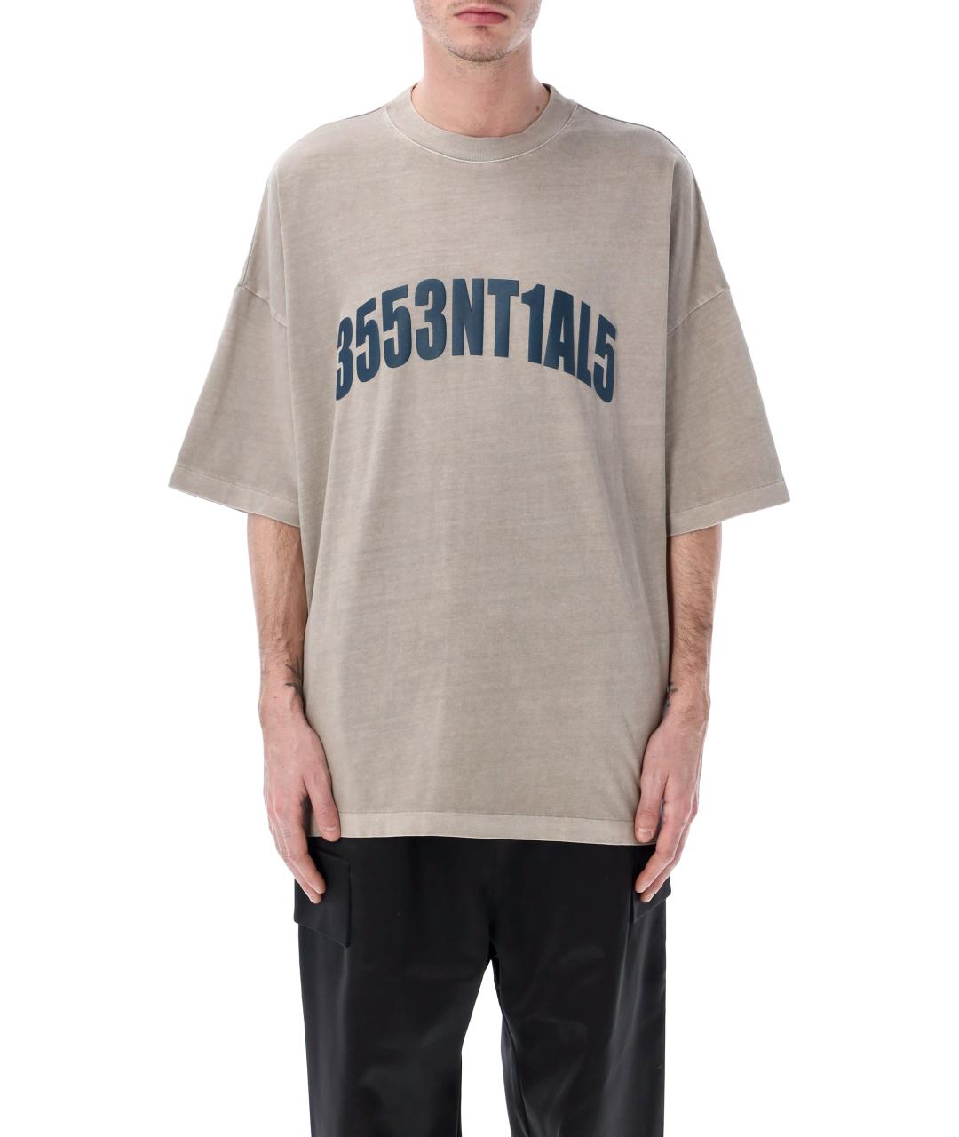 FEAR OF GOD ESSENTIALS Серая хлопковая футболка, фото 1