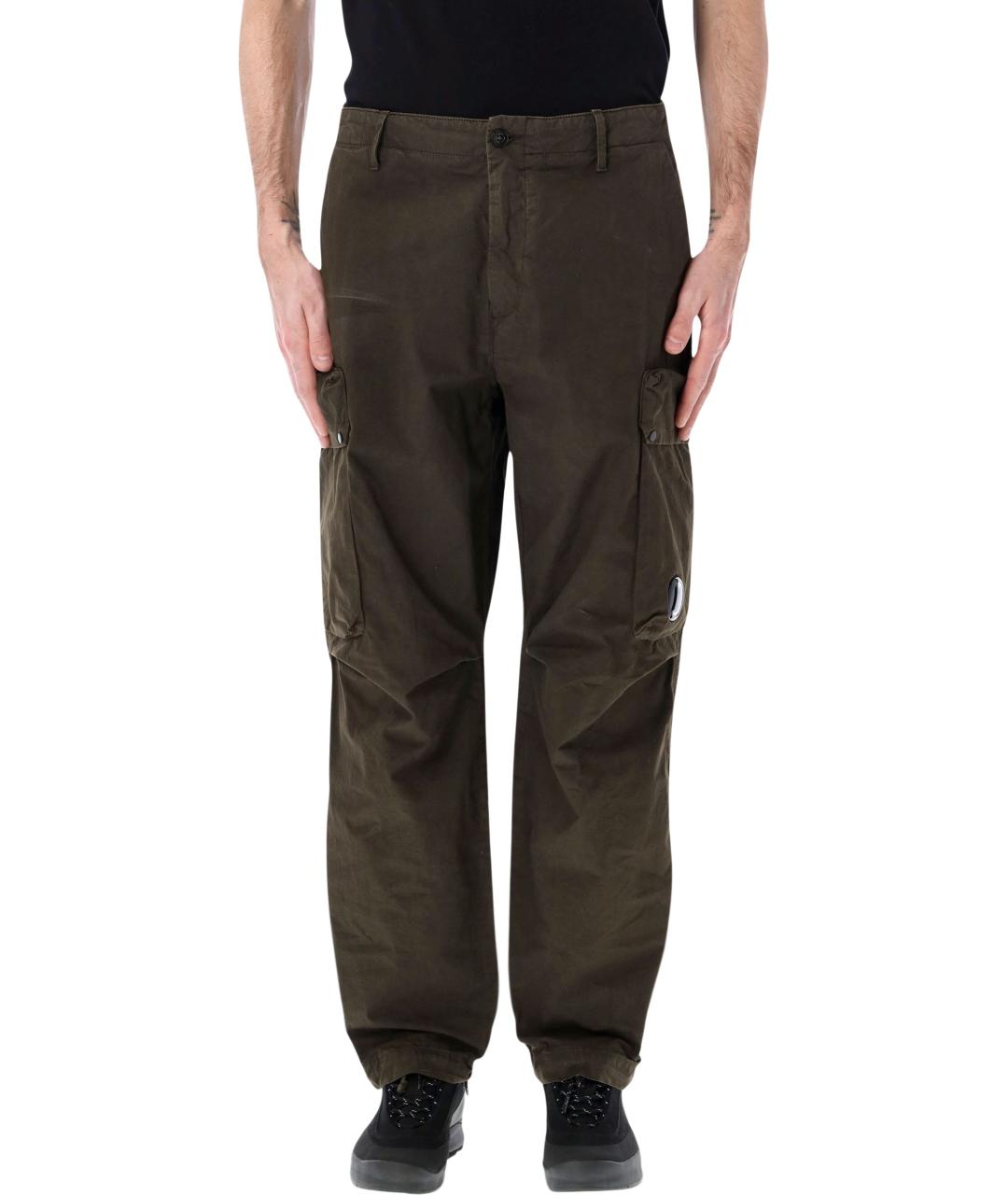 CP COMPANY Зеленые хлопковые повседневные брюки, фото 1