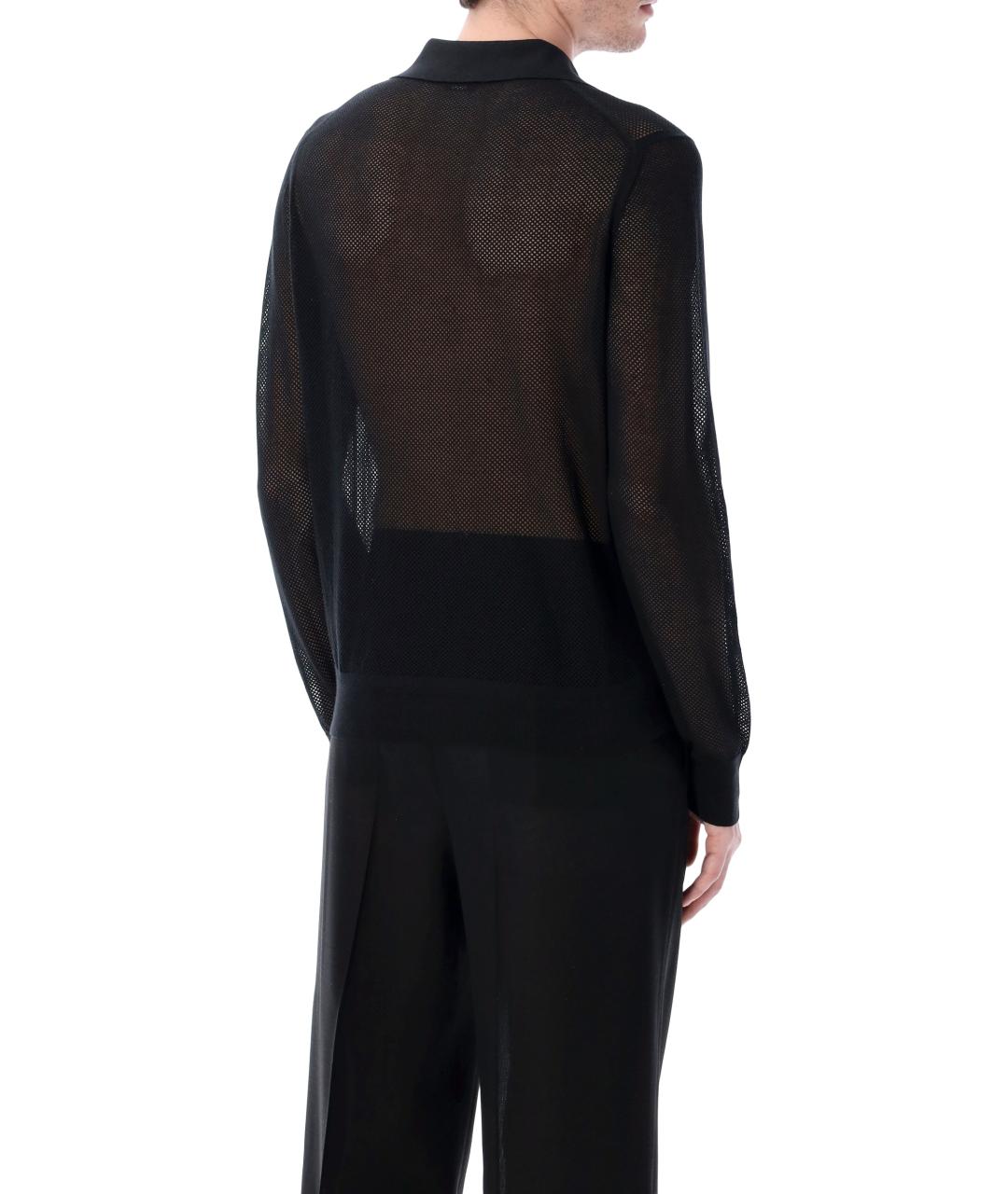 TOM FORD Черный шелковый джемпер / свитер, фото 2