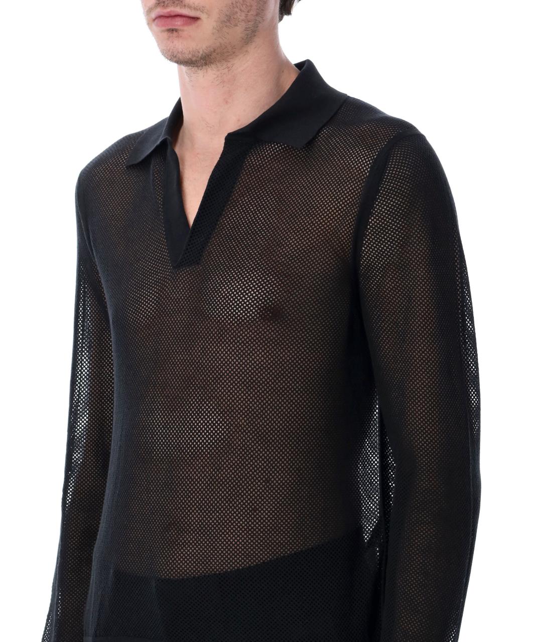 TOM FORD Черный шелковый джемпер / свитер, фото 3