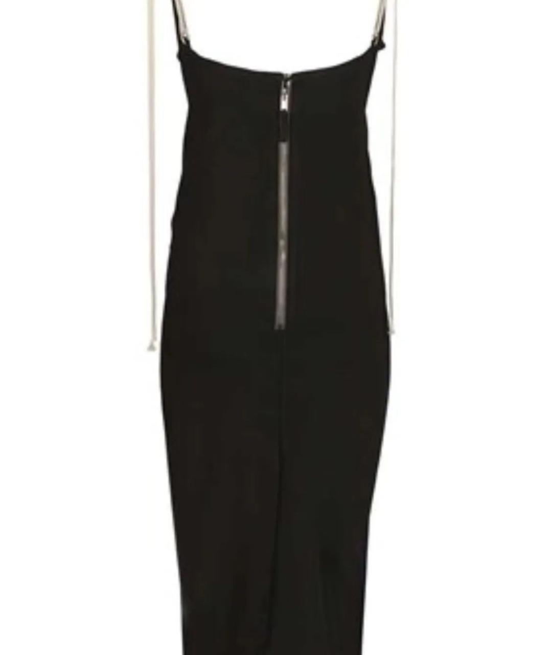 RICK OWENS Черное вискозное вечернее платье, фото 3