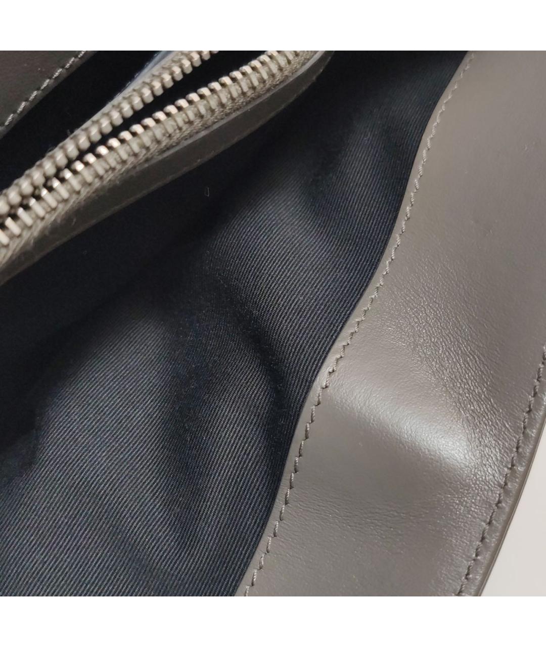 SAINT LAURENT Серая сумка через плечо, фото 4
