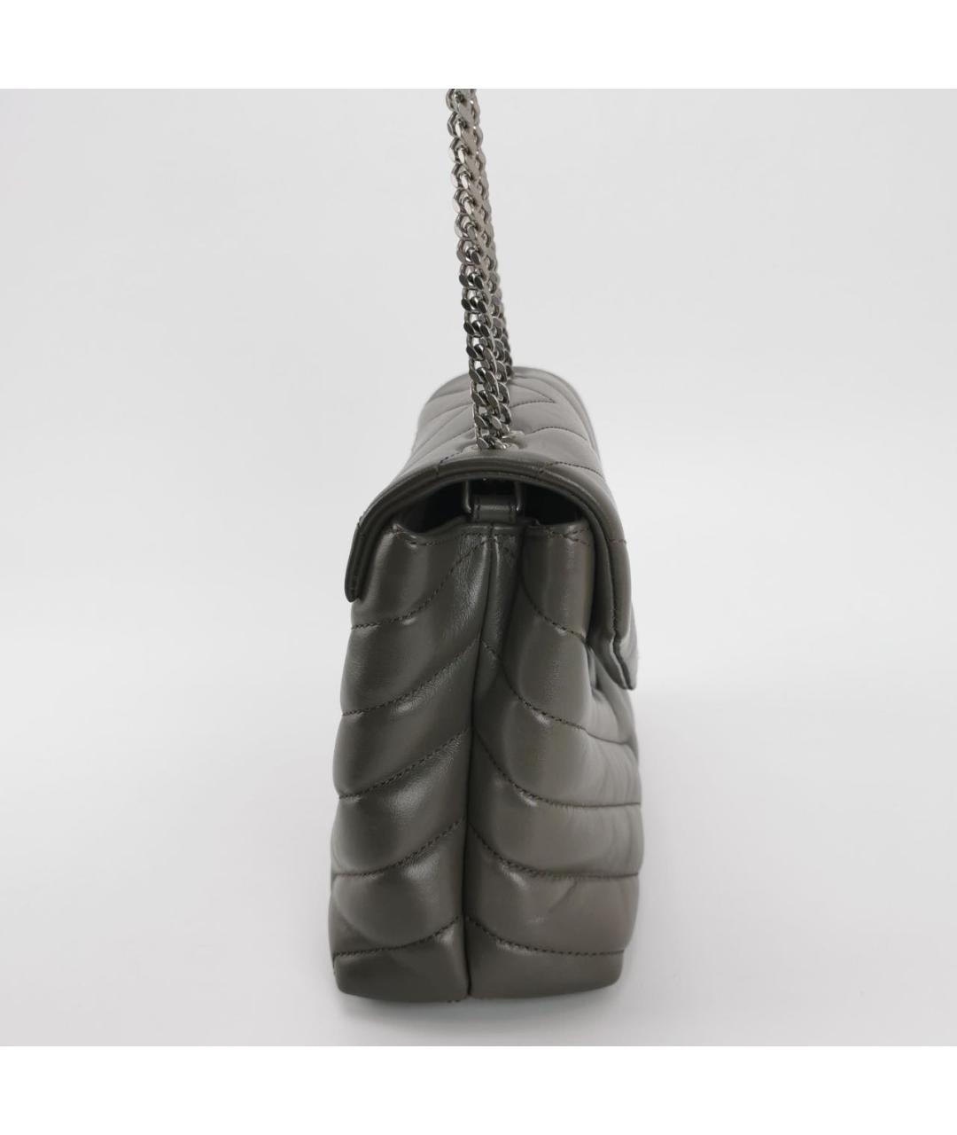 SAINT LAURENT Серая сумка через плечо, фото 2