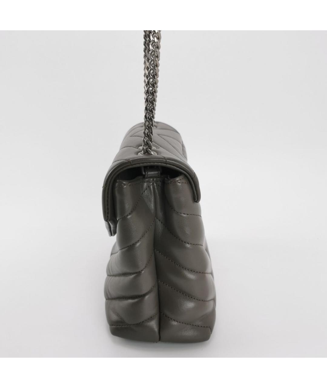 SAINT LAURENT Серая сумка через плечо, фото 3