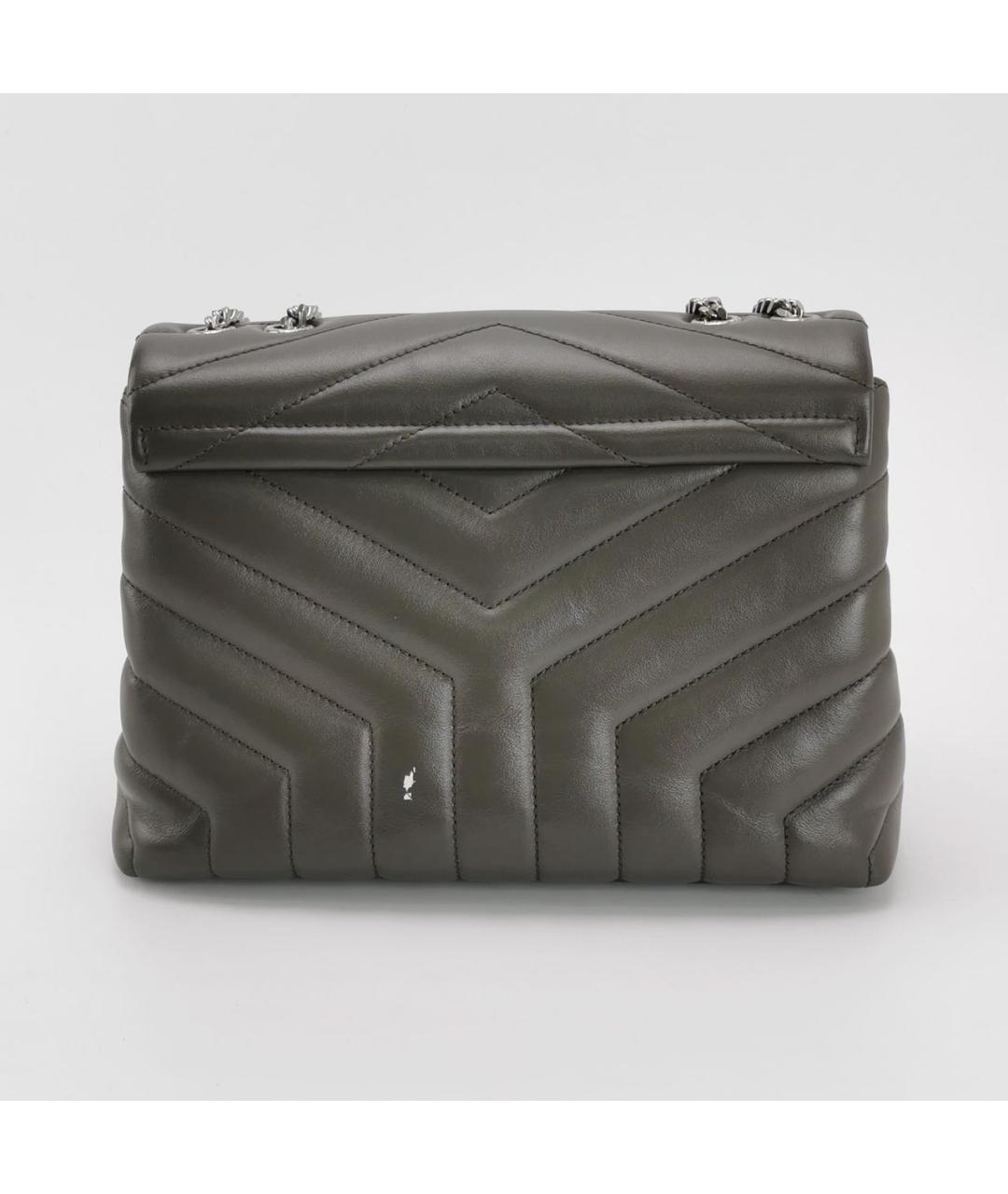 SAINT LAURENT Серая сумка через плечо, фото 7