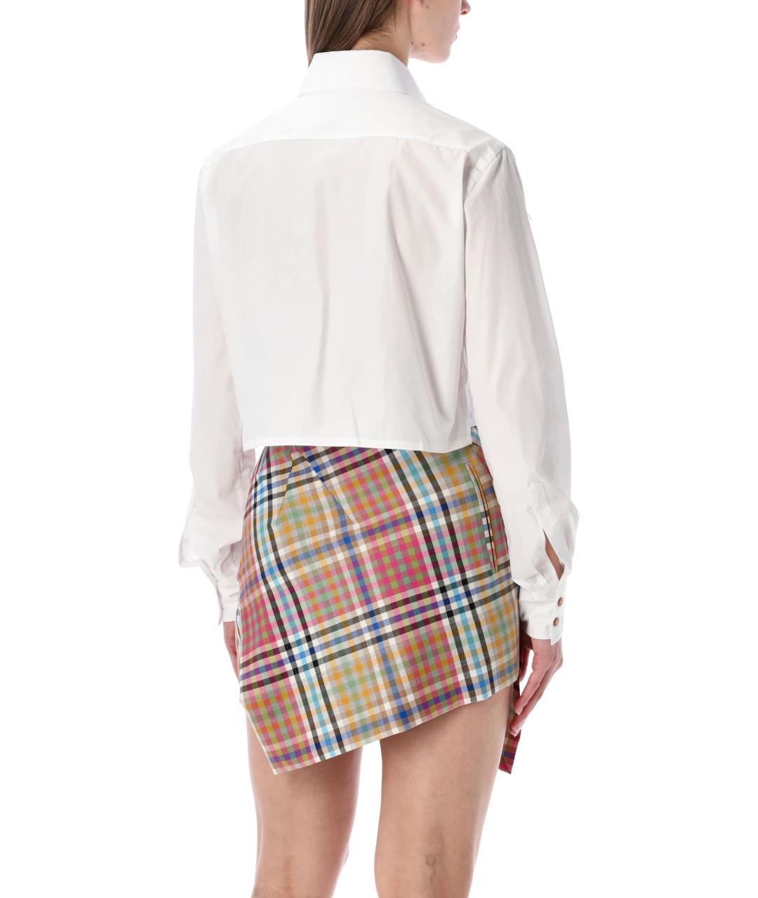 VIVIENNE WESTWOOD Белая хлопковая рубашка, фото 3