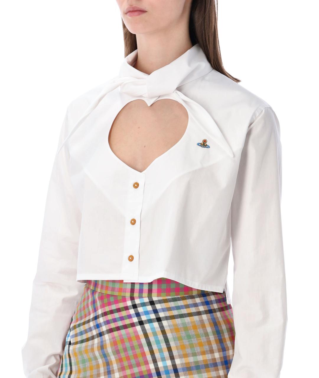 VIVIENNE WESTWOOD Белая хлопковая рубашка, фото 4