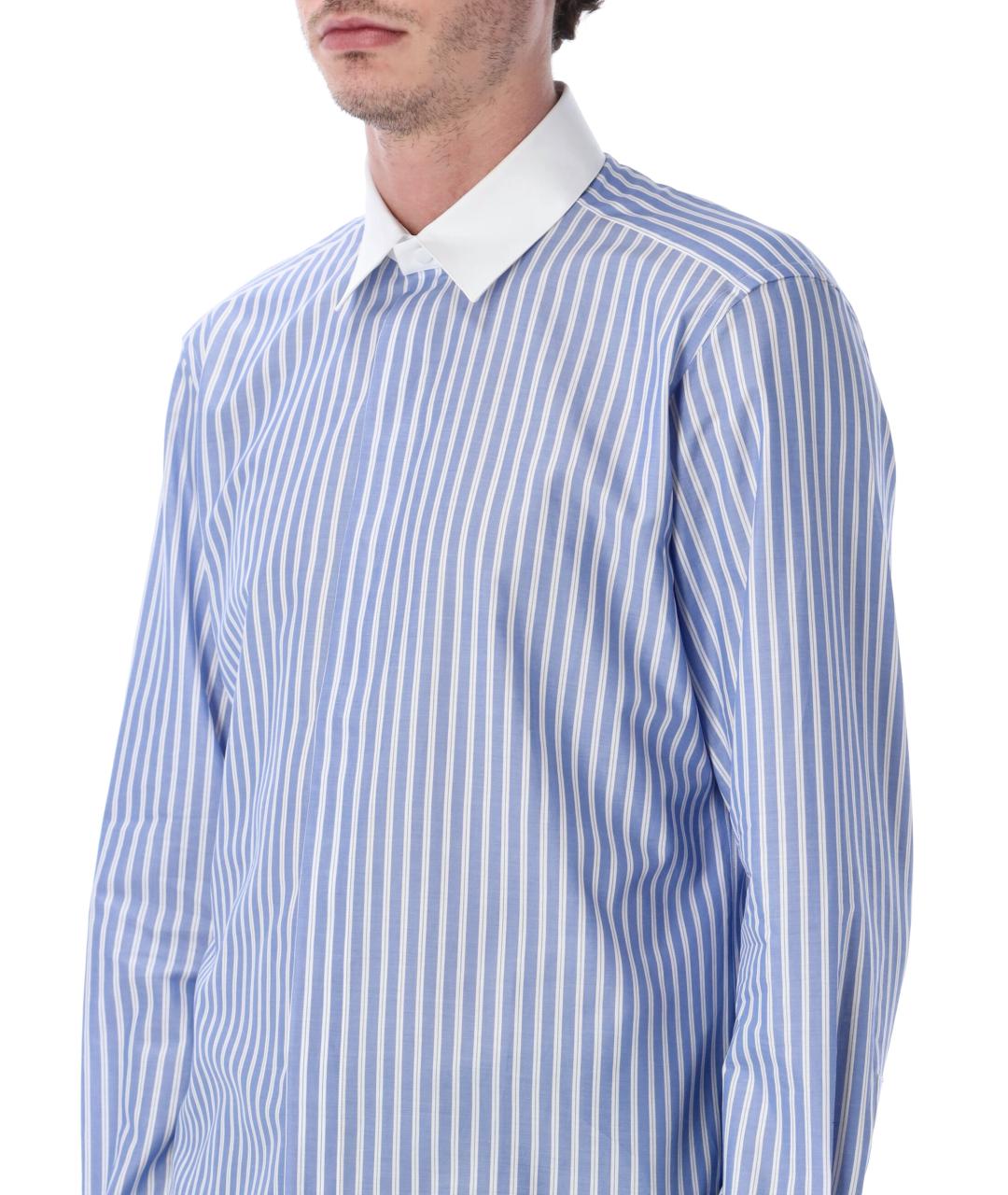 TOM FORD Синяя хлопковая кэжуал рубашка, фото 3