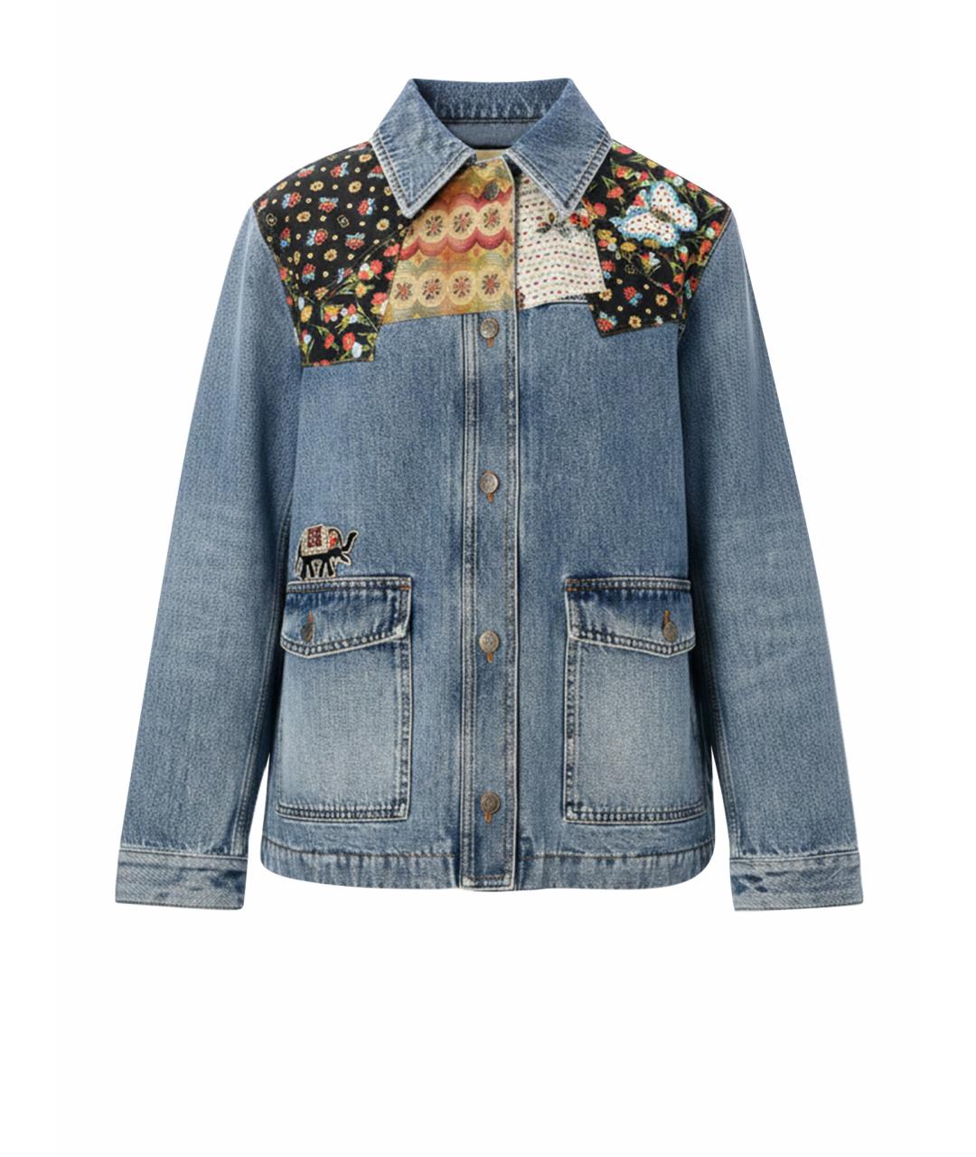 VALENTINO Синяя хлопковая куртка, фото 1