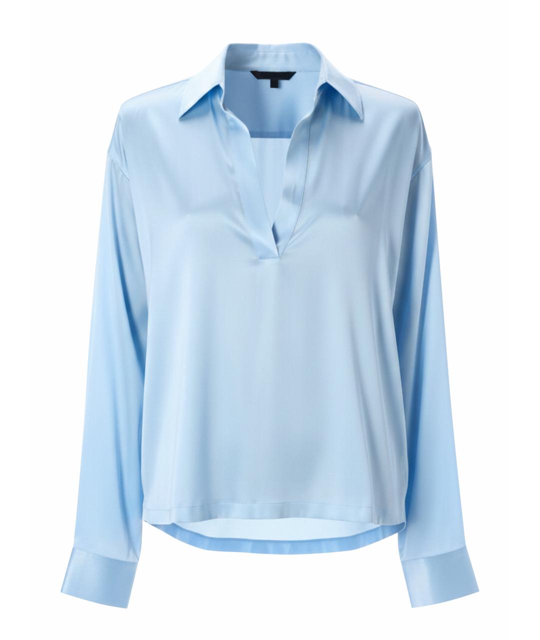 TOM FORD Синяя шелковая рубашка, фото 1