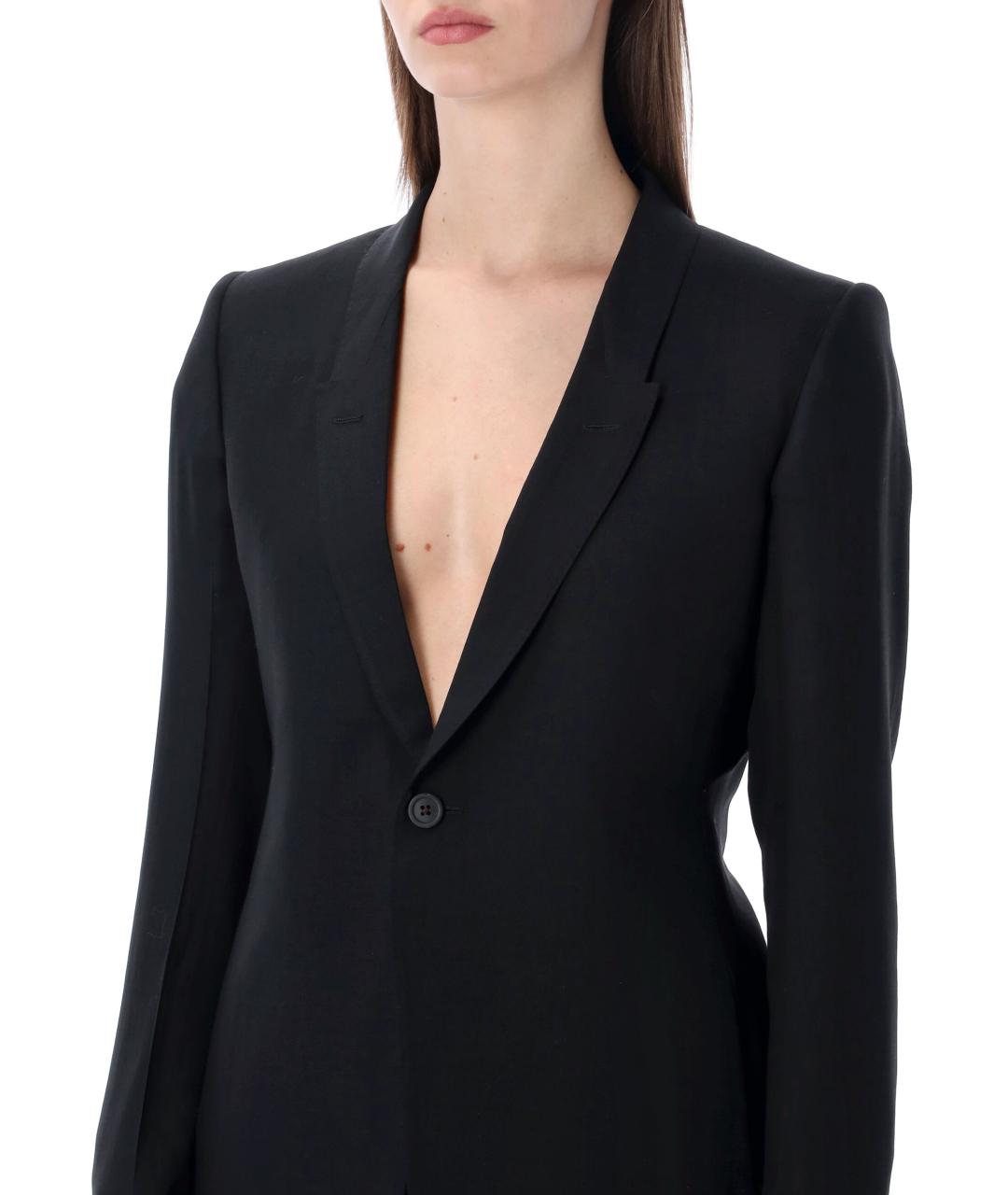 RICK OWENS Черный шерстяной жакет/пиджак, фото 3