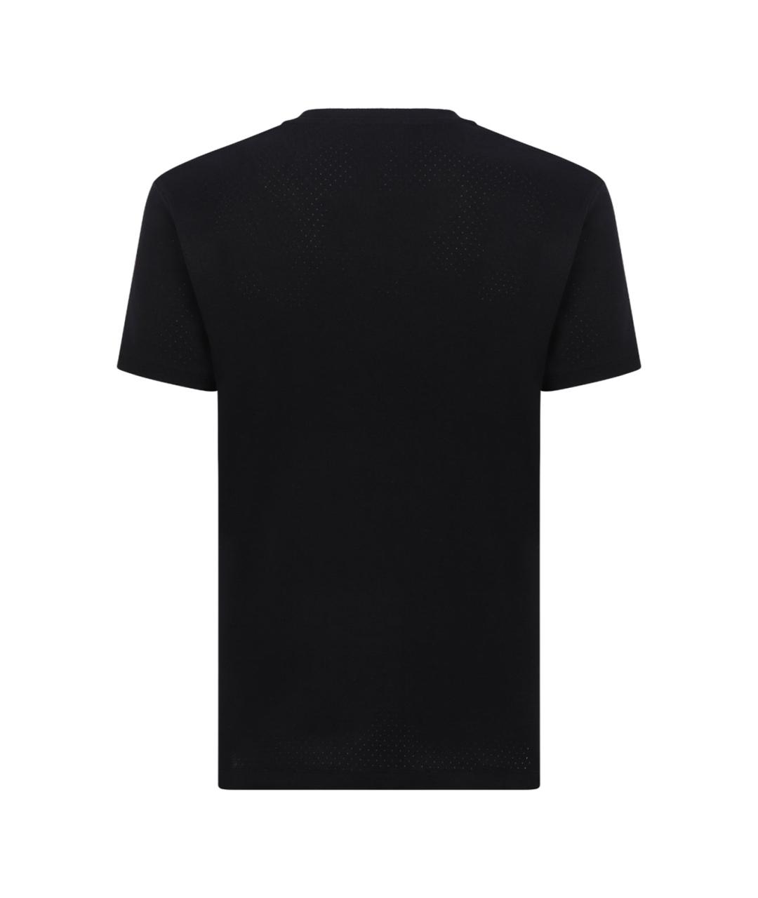 TOM FORD Черная хлопковая футболка, фото 2