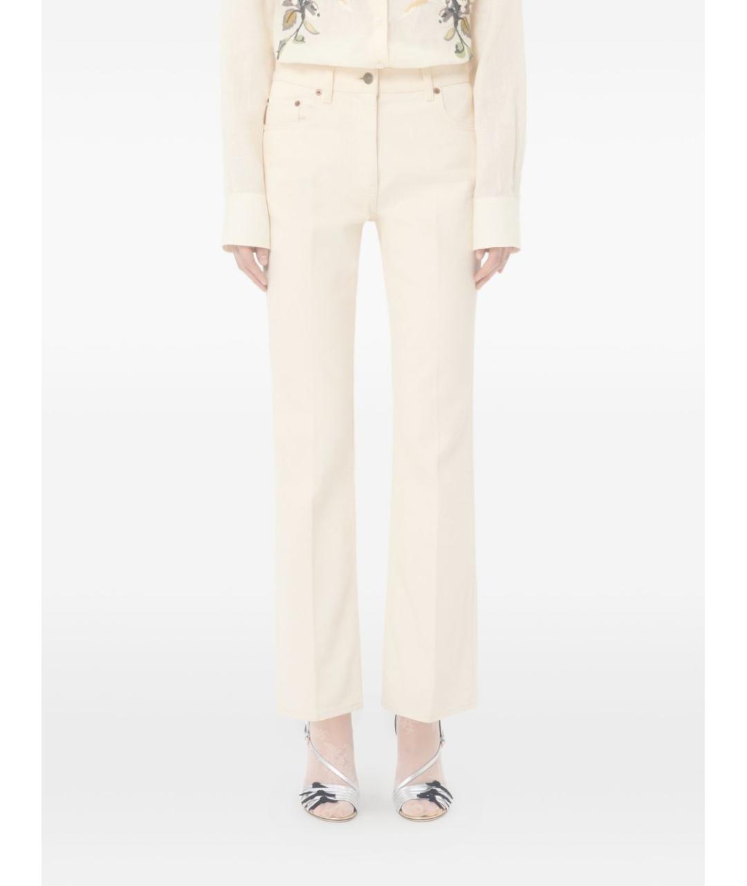 VALENTINO Хлопковые прямые джинсы, фото 4