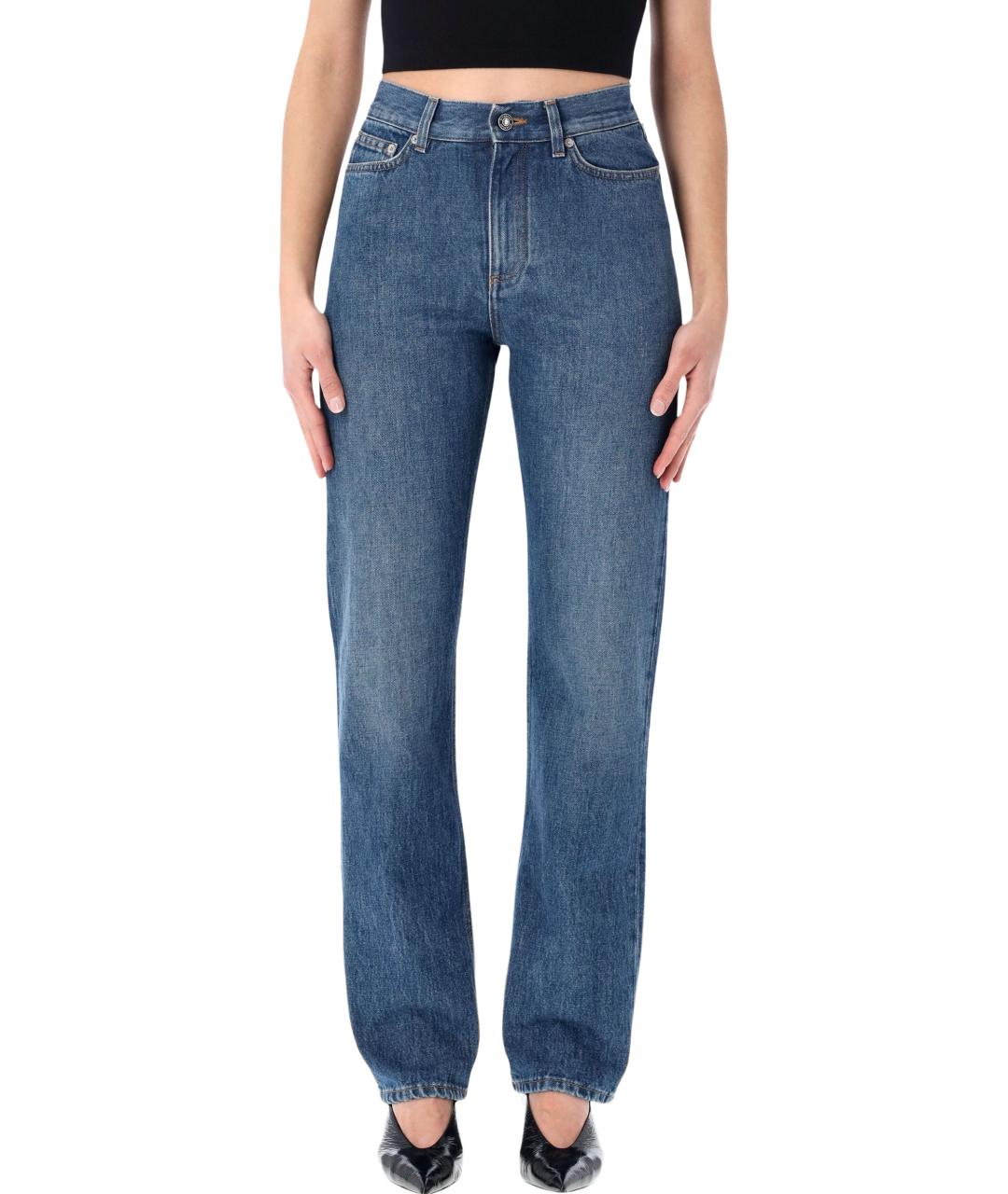 GIVENCHY Синие хлопковые прямые джинсы, фото 4