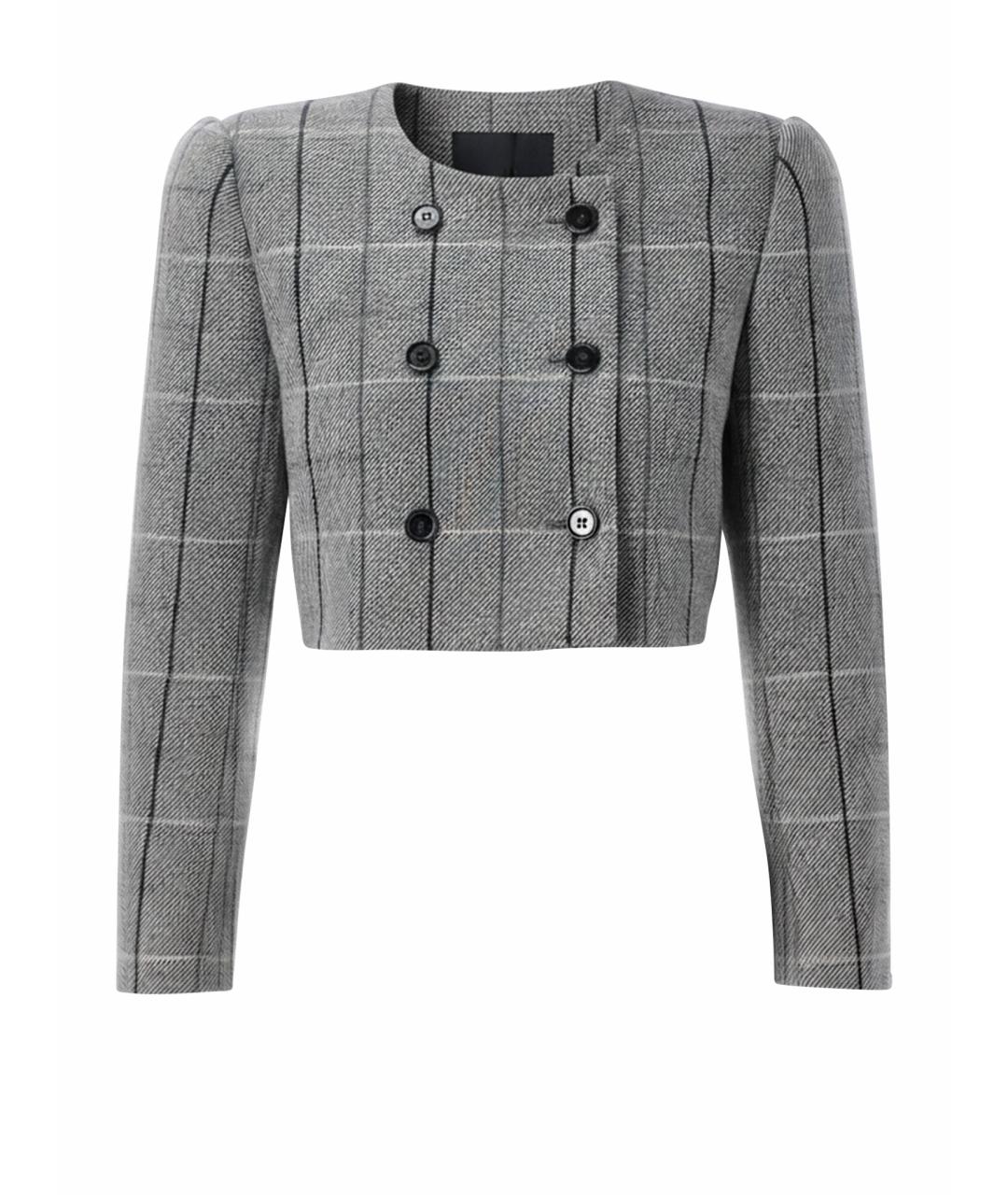 CHLOE Серый шерстяной жакет/пиджак, фото 1