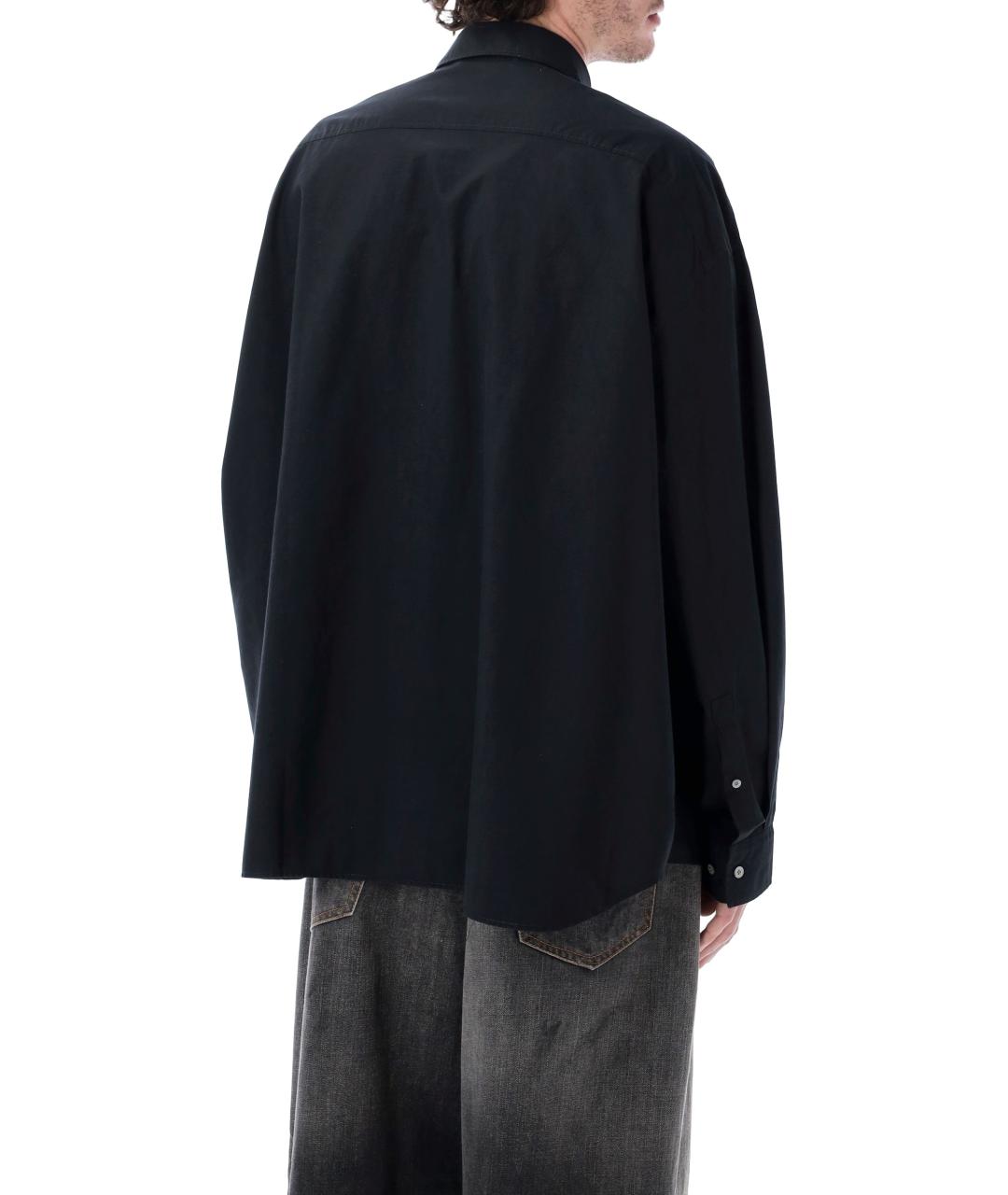 ACNE STUDIOS Черная хлопковая кэжуал рубашка, фото 2
