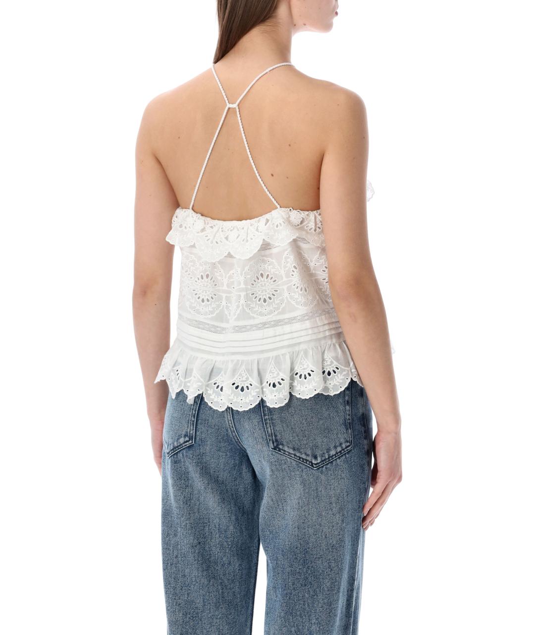 ISABEL MARANT Белая хлопковая майка, фото 2