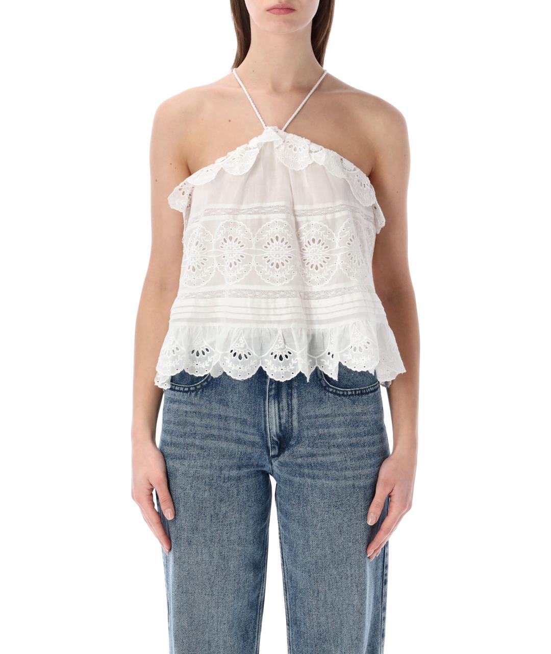 ISABEL MARANT Белая хлопковая майка, фото 1