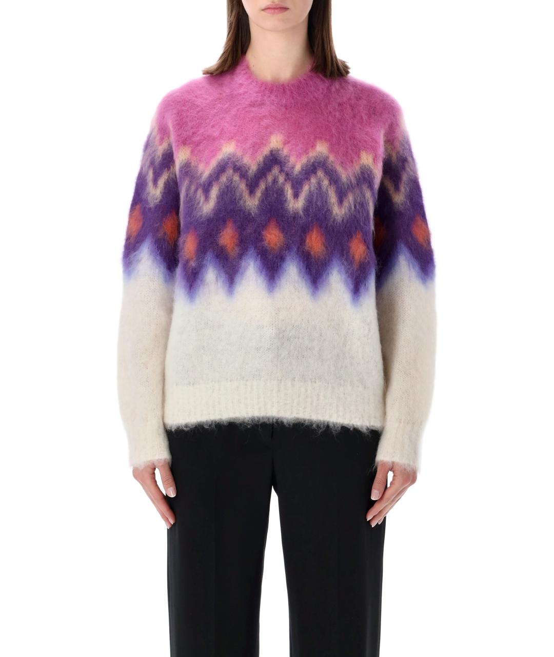 ISABEL MARANT Розовый шерстяной джемпер / свитер, фото 1