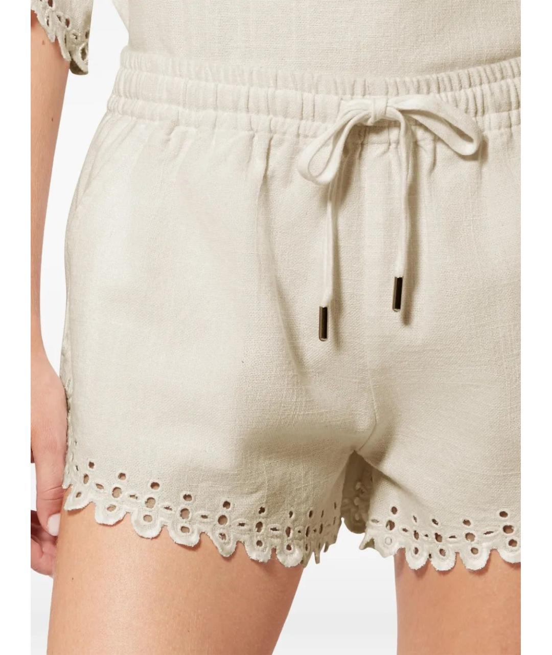 ISABEL MARANT Белые хлопковые шорты, фото 4