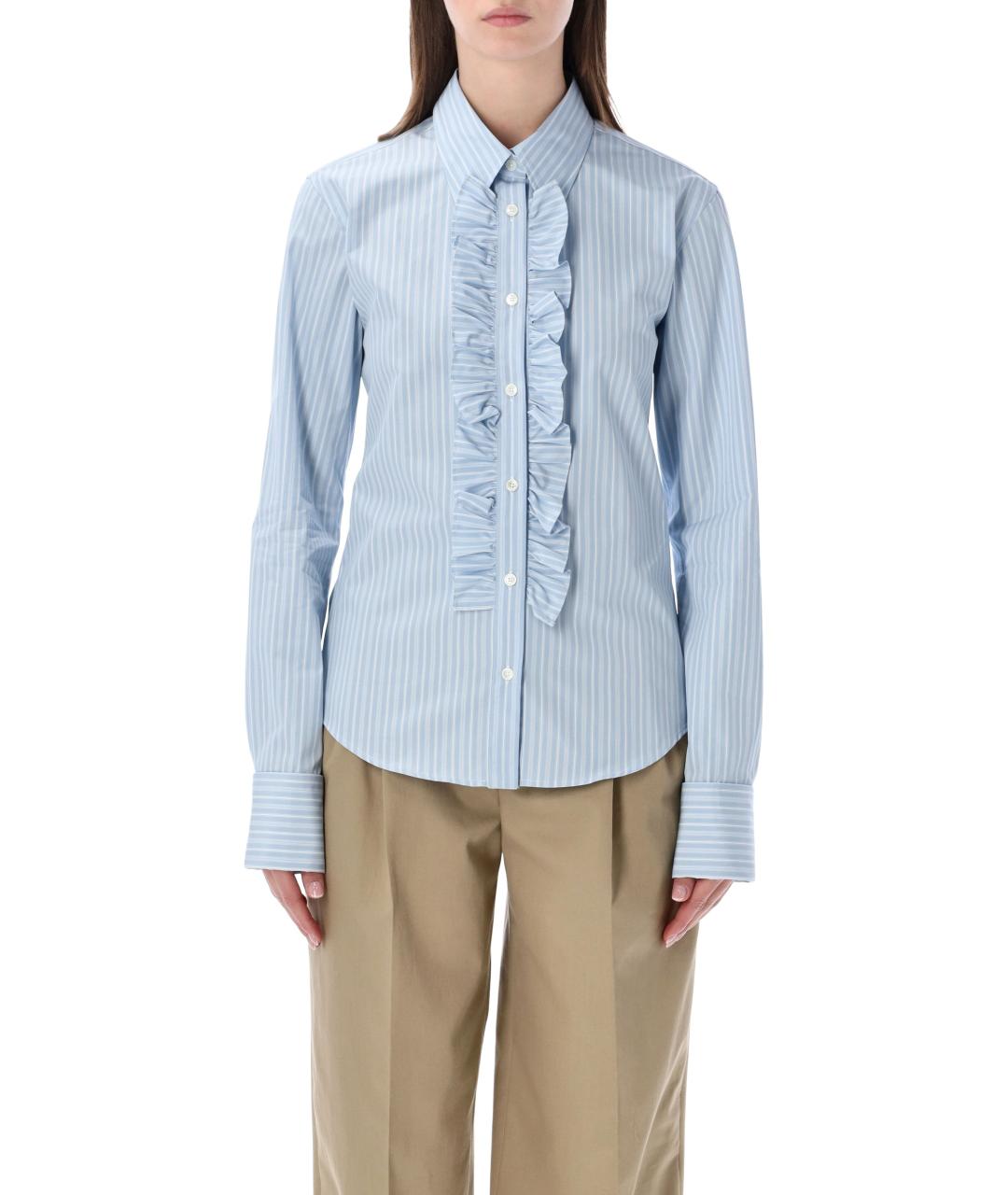 Ami Paris Голубая хлопковая рубашка, фото 2