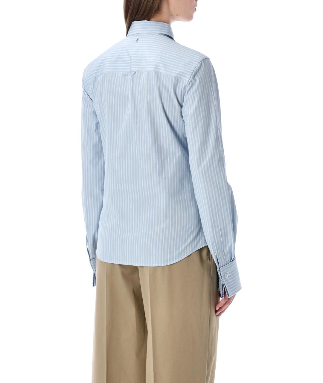 Ami Paris Голубая хлопковая рубашка, фото 3